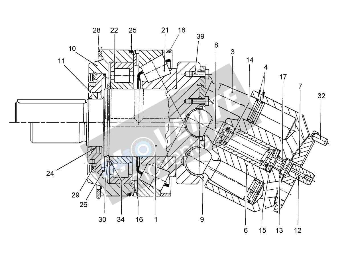 Роликоподшипник с цилиндрическими роликами 4902099 Liebherr