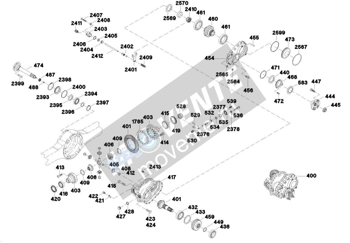 Комплект подшипников 746801508 Liebherr