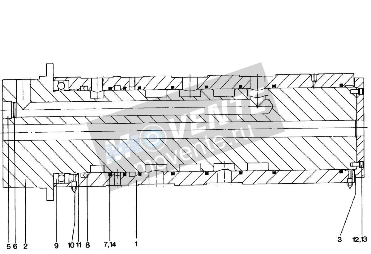 Подшипник упорный игольчатый 745402908 Liebherr