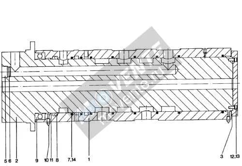 Подшипник упорный игольчатый 745402908 Liebherr
