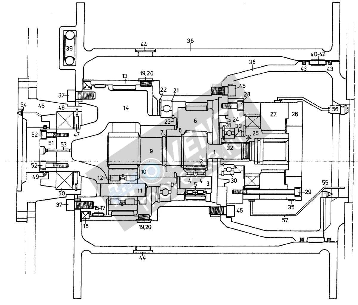 Роликоподшипник самоустанавливающийся 746111208 Liebherr