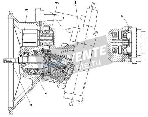 Роликоподшипник с цилиндрическими роликами 10100432 Liebherr