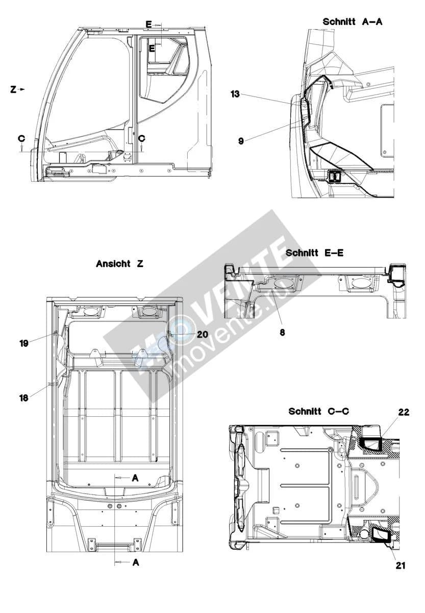 Подшипник стеклоочистителя 964063008 Liebherr