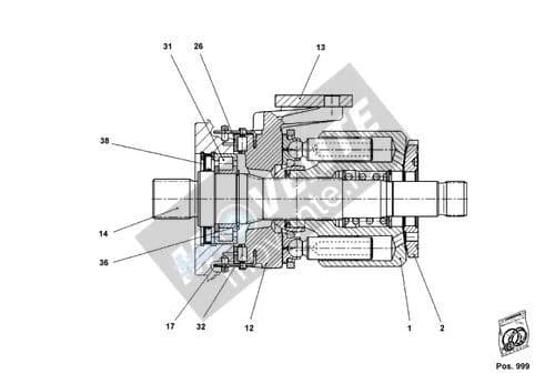 Роликоподшипник с цилиндрическими роликами 571477908 Liebherr