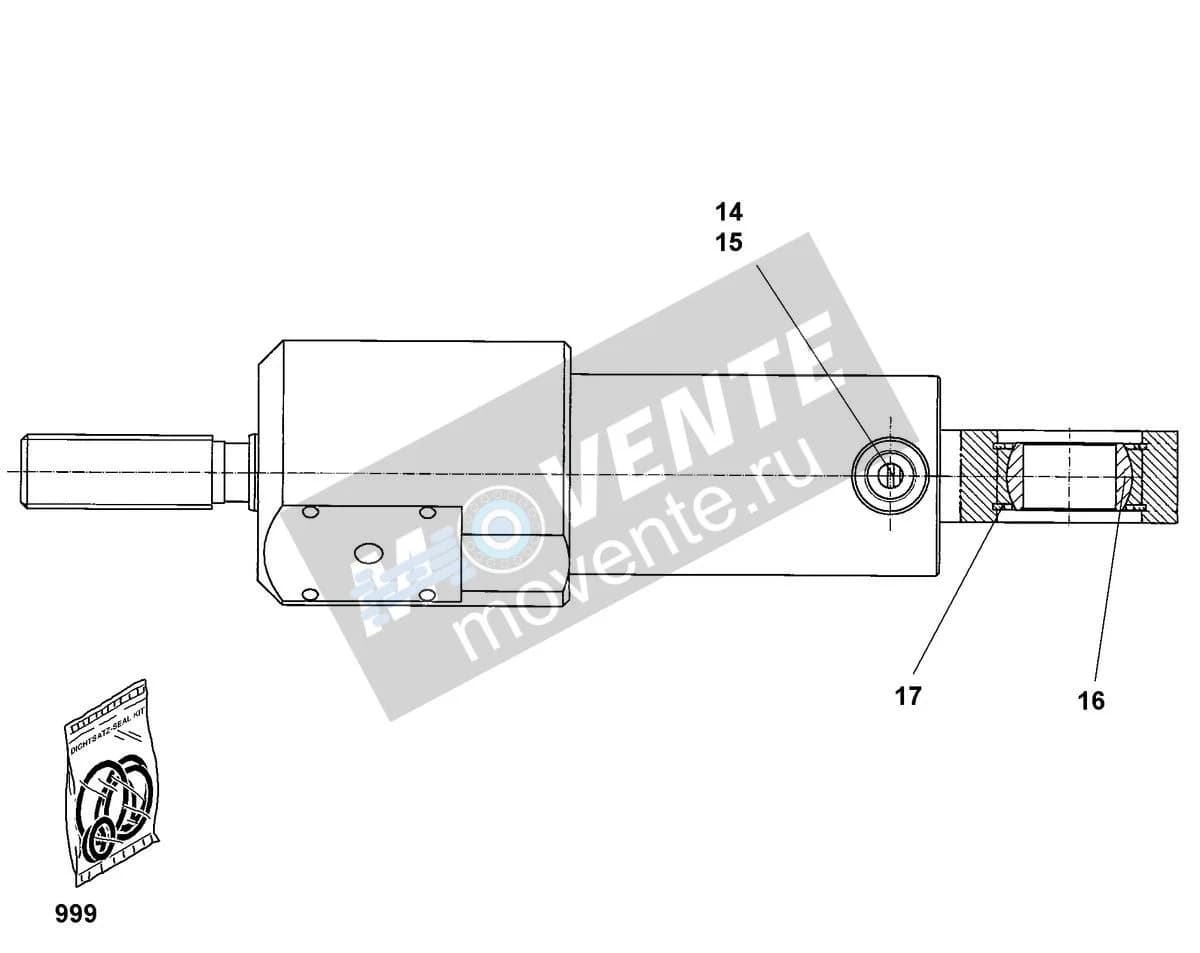 Подшипник шарнира 571505208 Liebherr