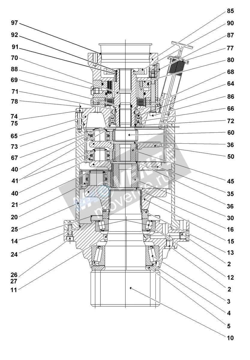 Роликоподшипник конический 746251308 Liebherr