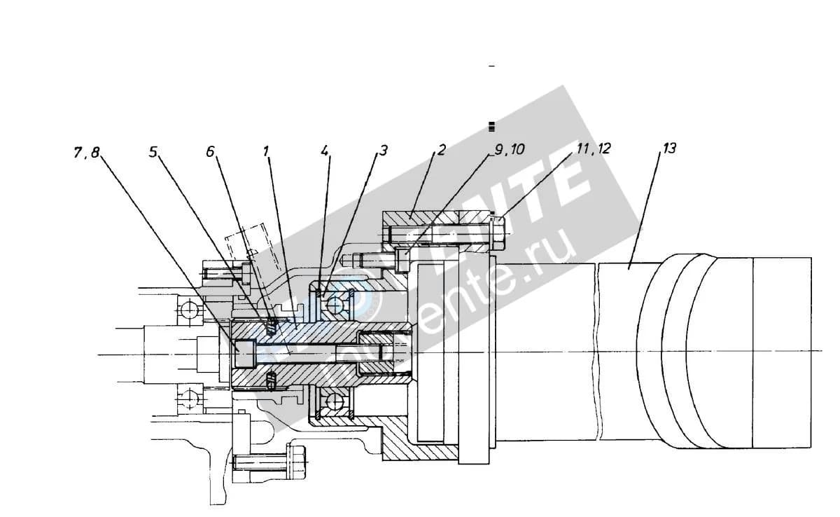 Шарикоподшипник радиальный 745140908 Liebherr