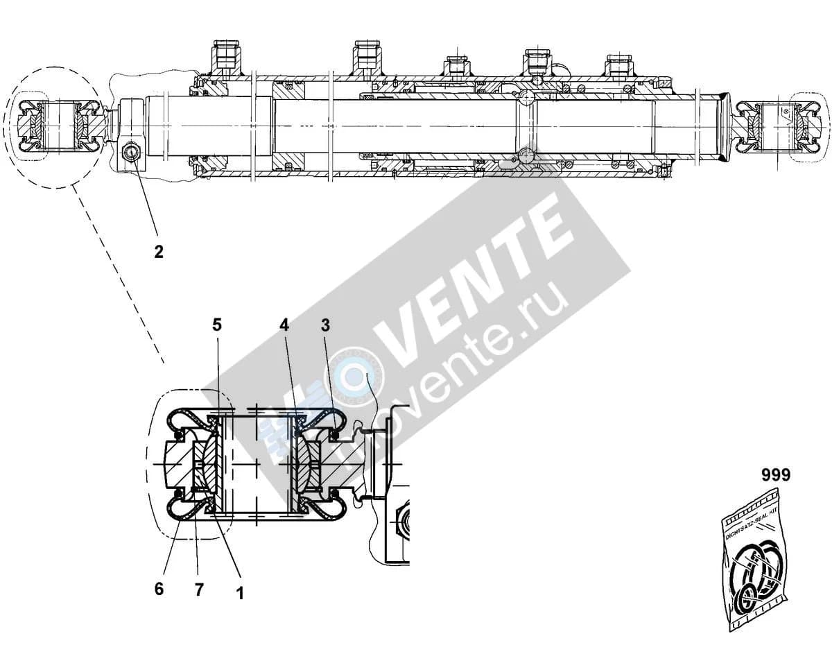 Подшипник шарнира 746916108 Liebherr