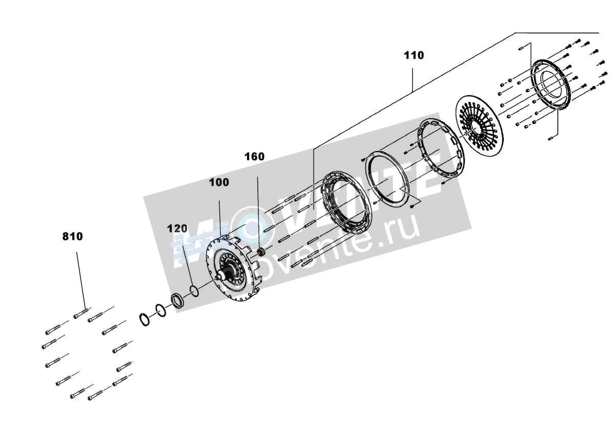 Подшипник игольчатый 12105649 Liebherr