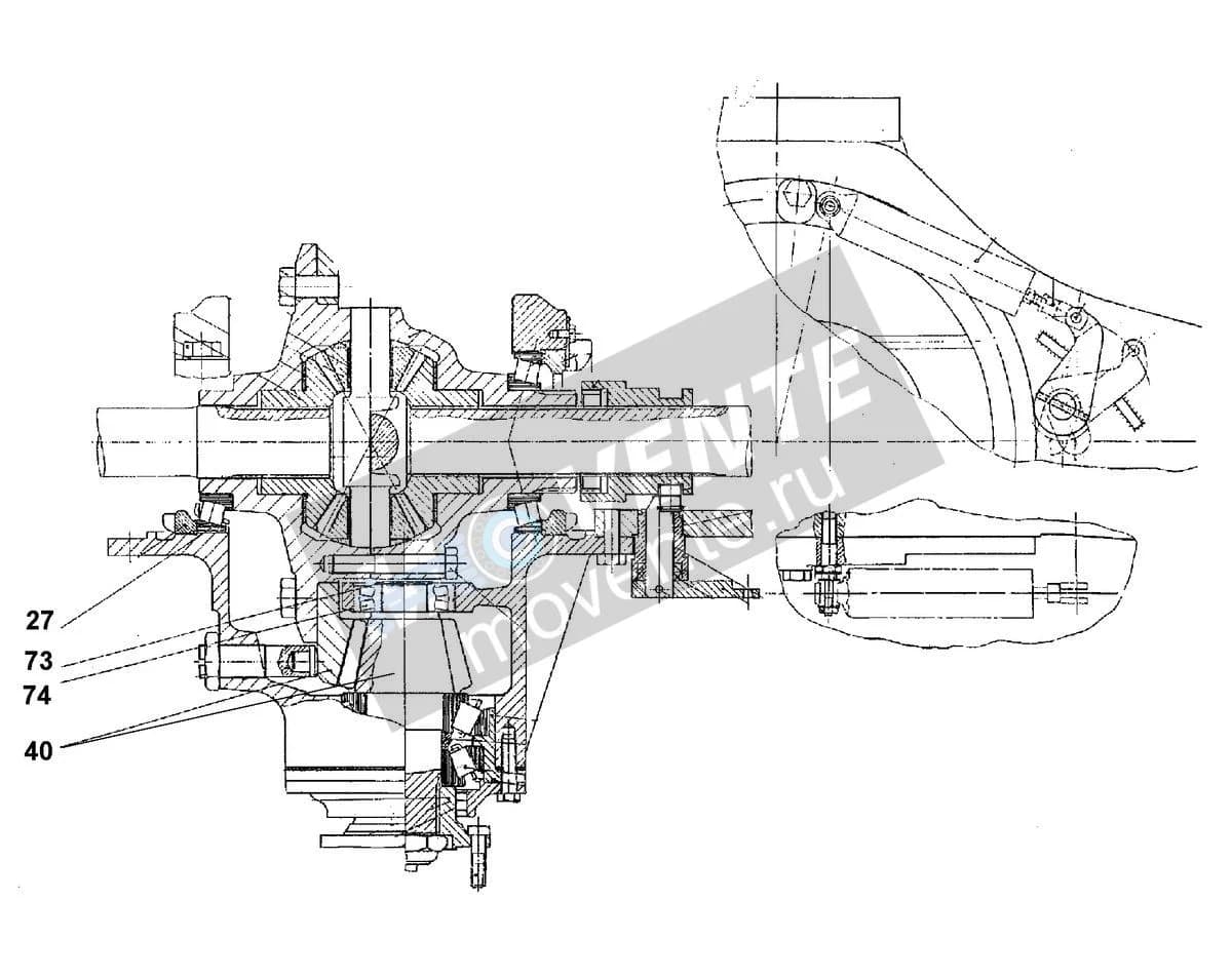 Роликоподшипник конический 746210908 Liebherr