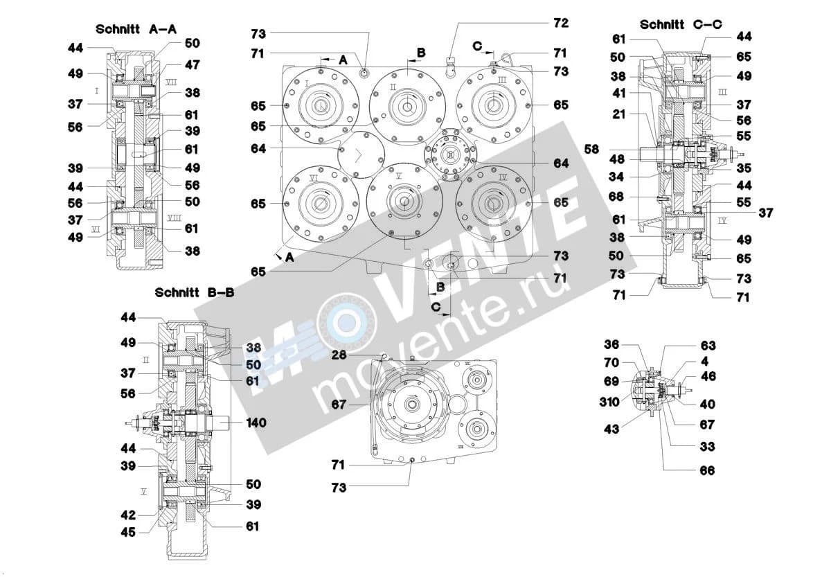 Шарикоподшипник радиальный 745179208 Liebherr