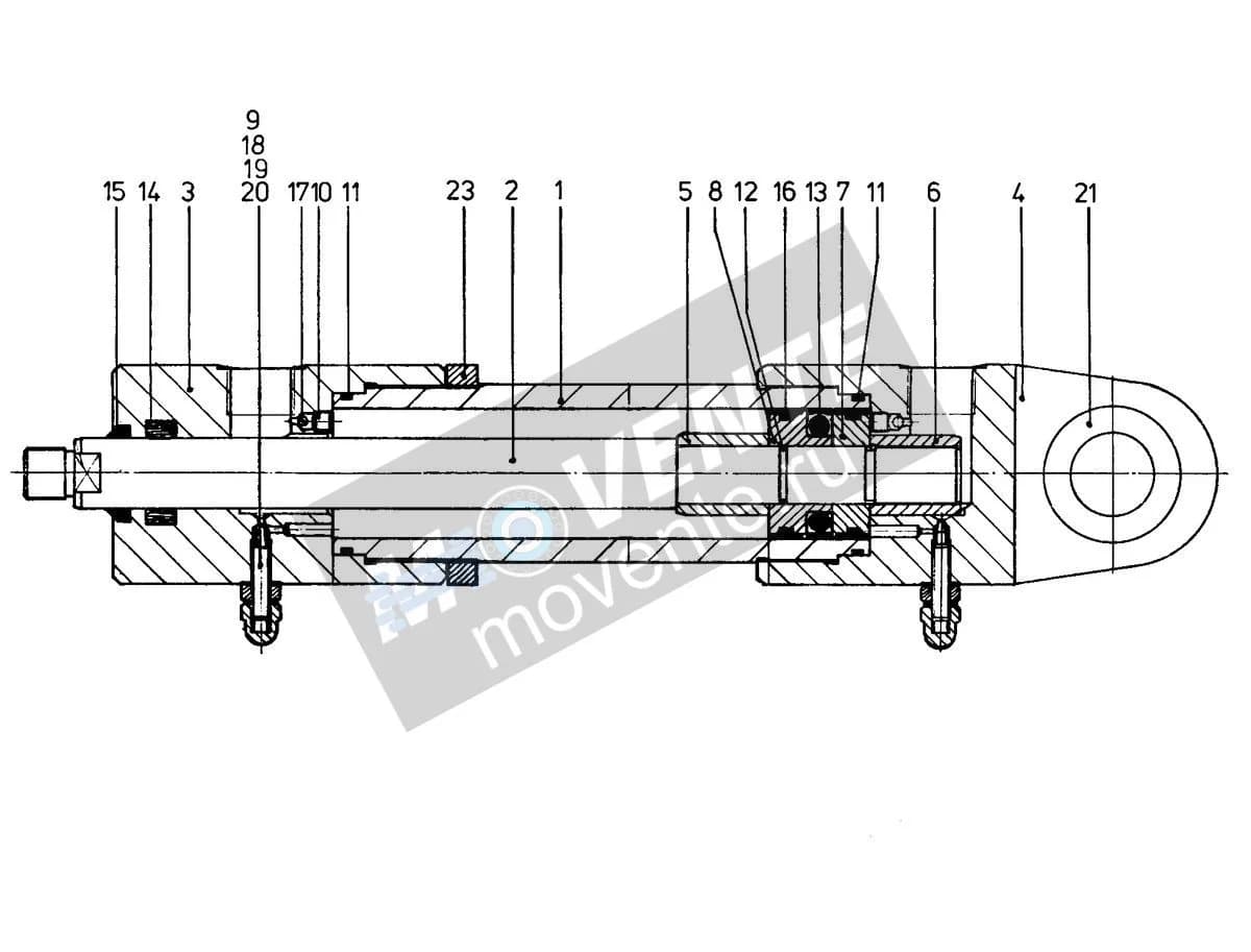 Подшипник шарнира 746915908 Liebherr