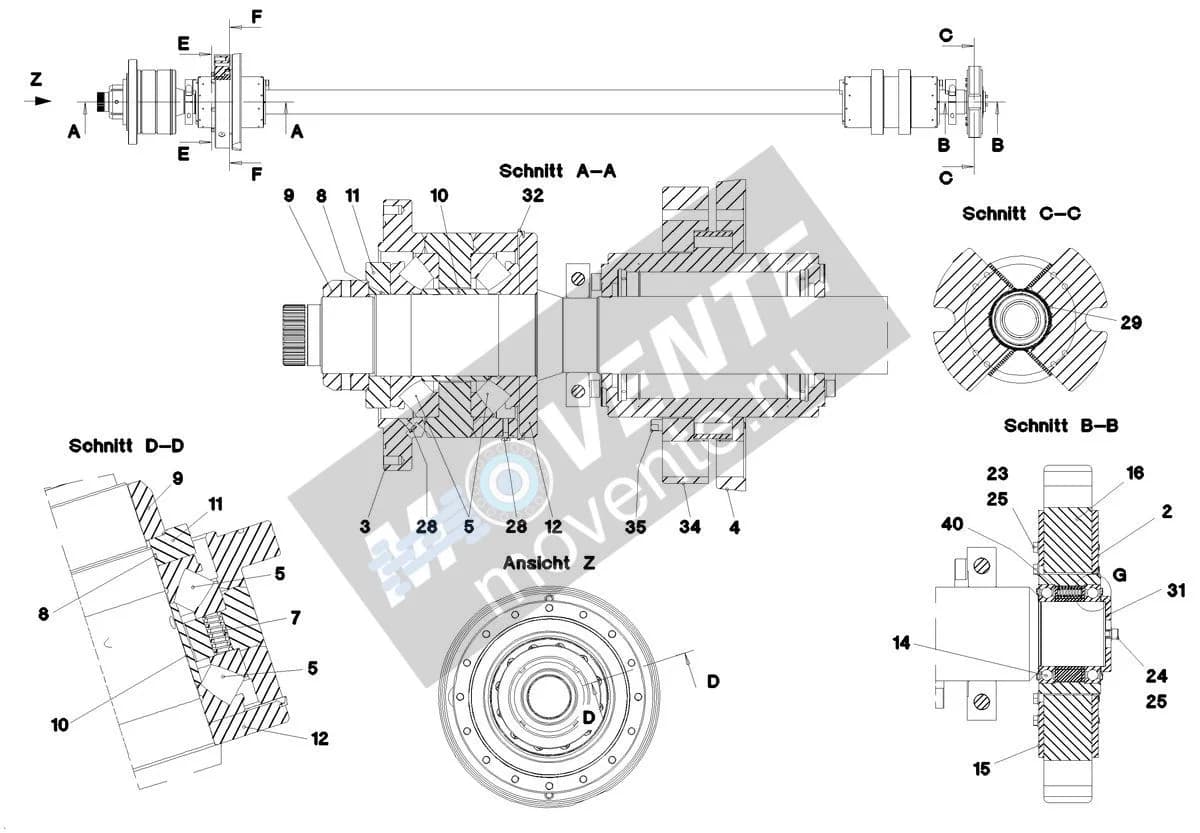Шарикоподшипник радиальный 798007408 Liebherr