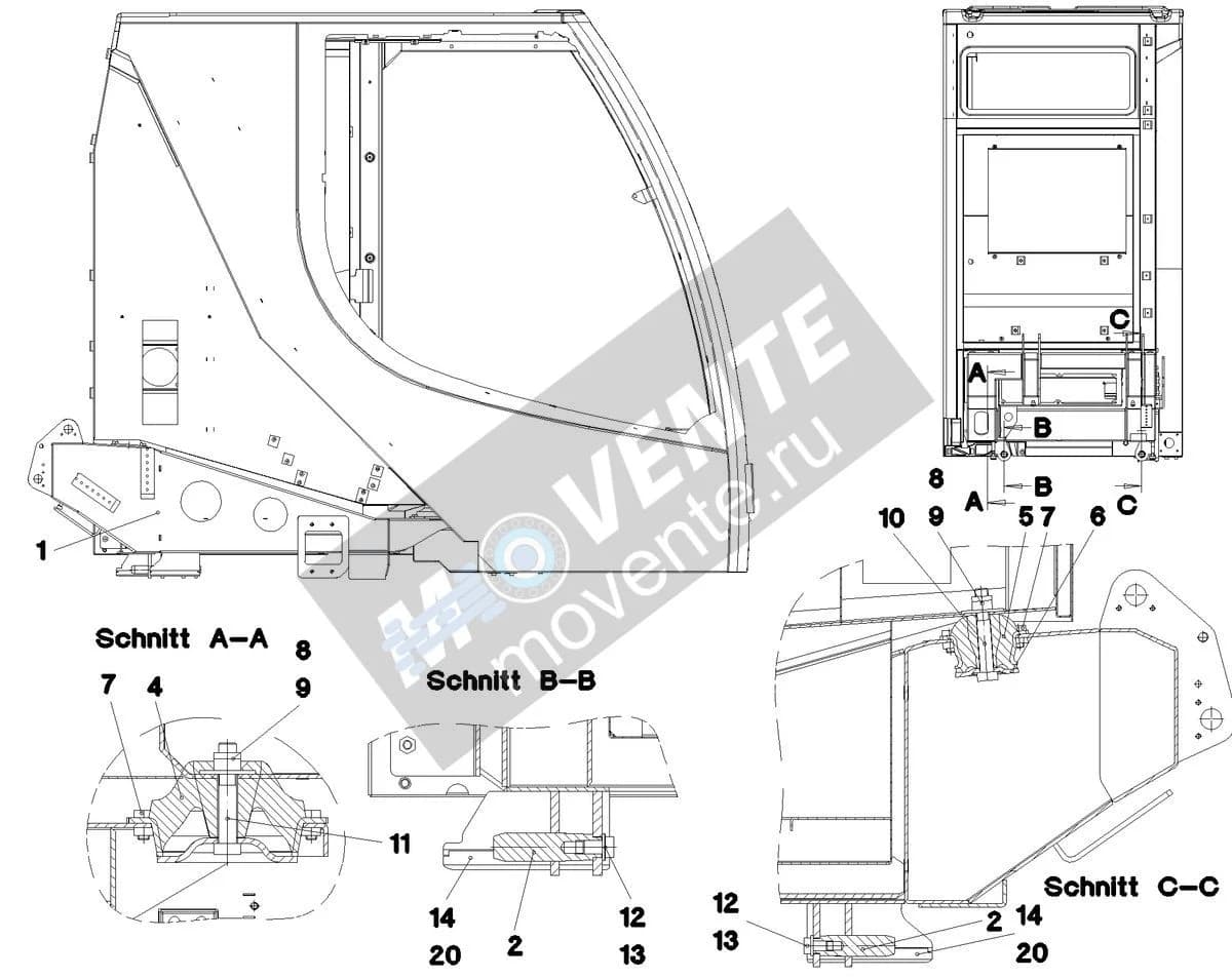 Подшипник конический 11003668 Liebherr