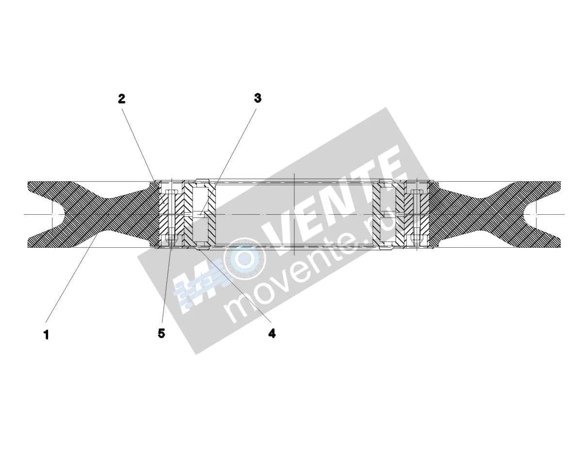 Подшипник качения 746510208 Liebherr