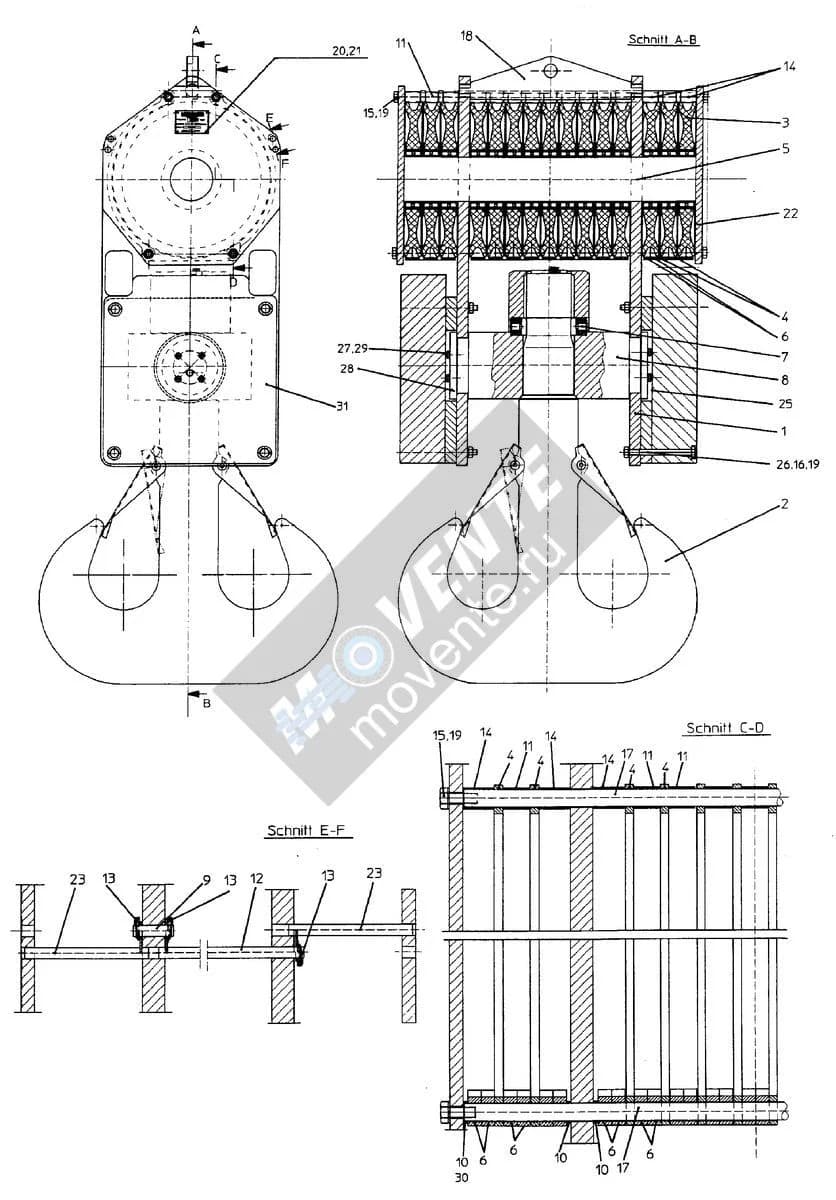 Подшипник с цилиндрическими роликами 746607708 Liebherr