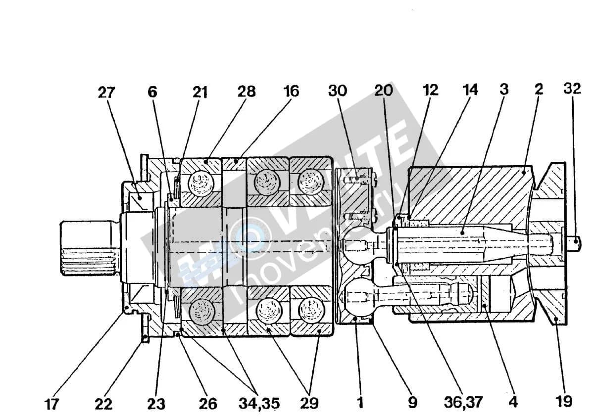 Шарикоподшипник радиально-упорный 745240908 Liebherr