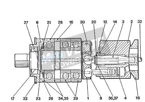 Шарикоподшипник радиально-упорный 745240908 Liebherr