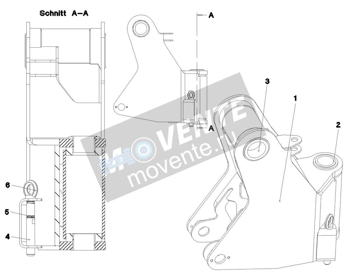 Подшипник скольжения 10342176 Liebherr