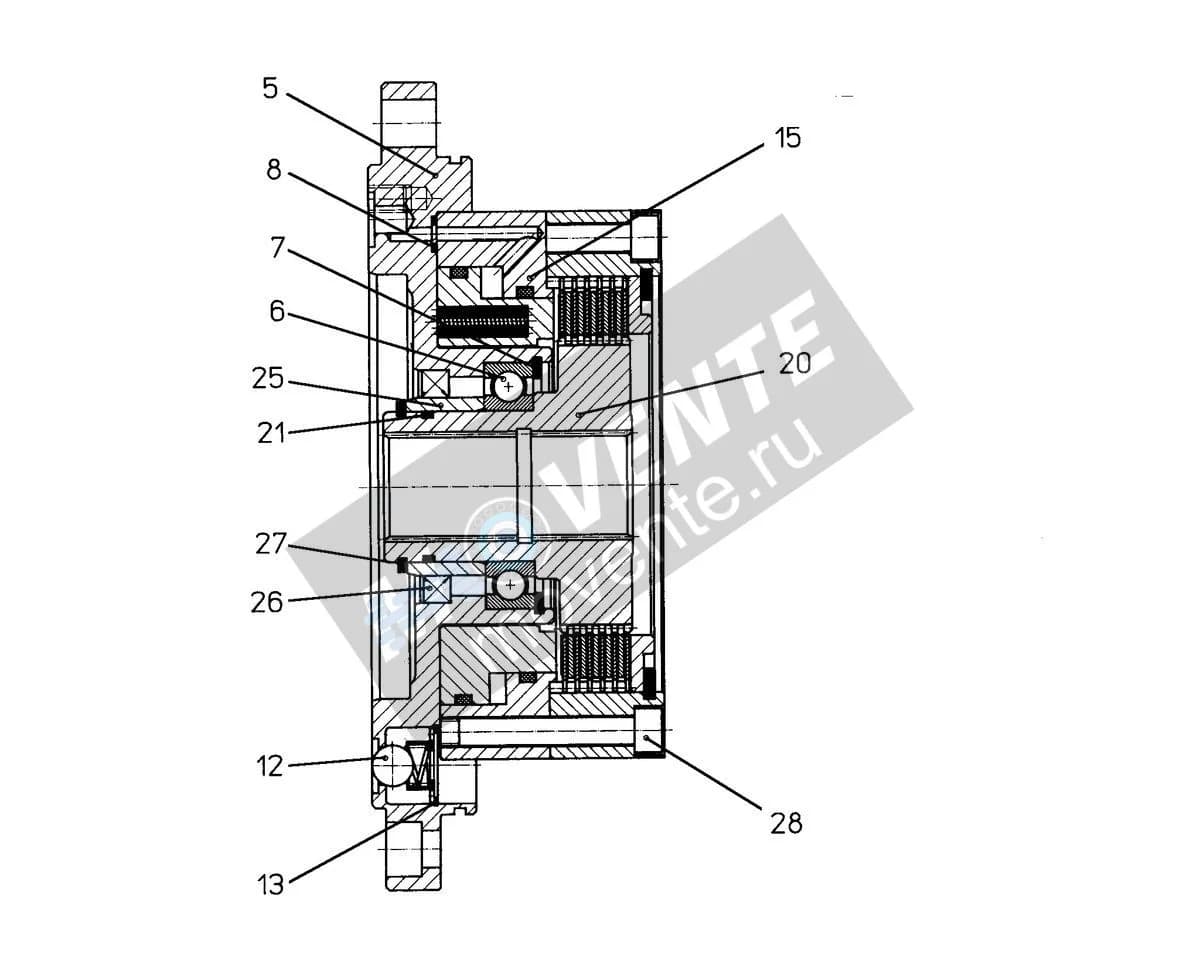 Шарикоподшипник радиальный 745139201 Liebherr