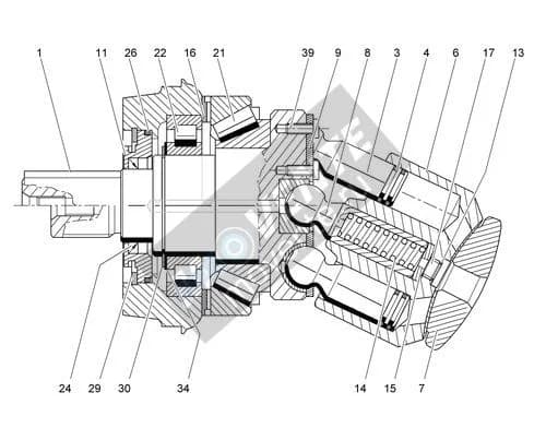 Роликоподшипник с цилиндрическими роликами 10219311 Liebherr