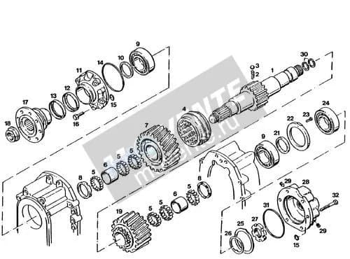 Роликоподшипник с цилиндрическими роликами 746333008 Liebherr