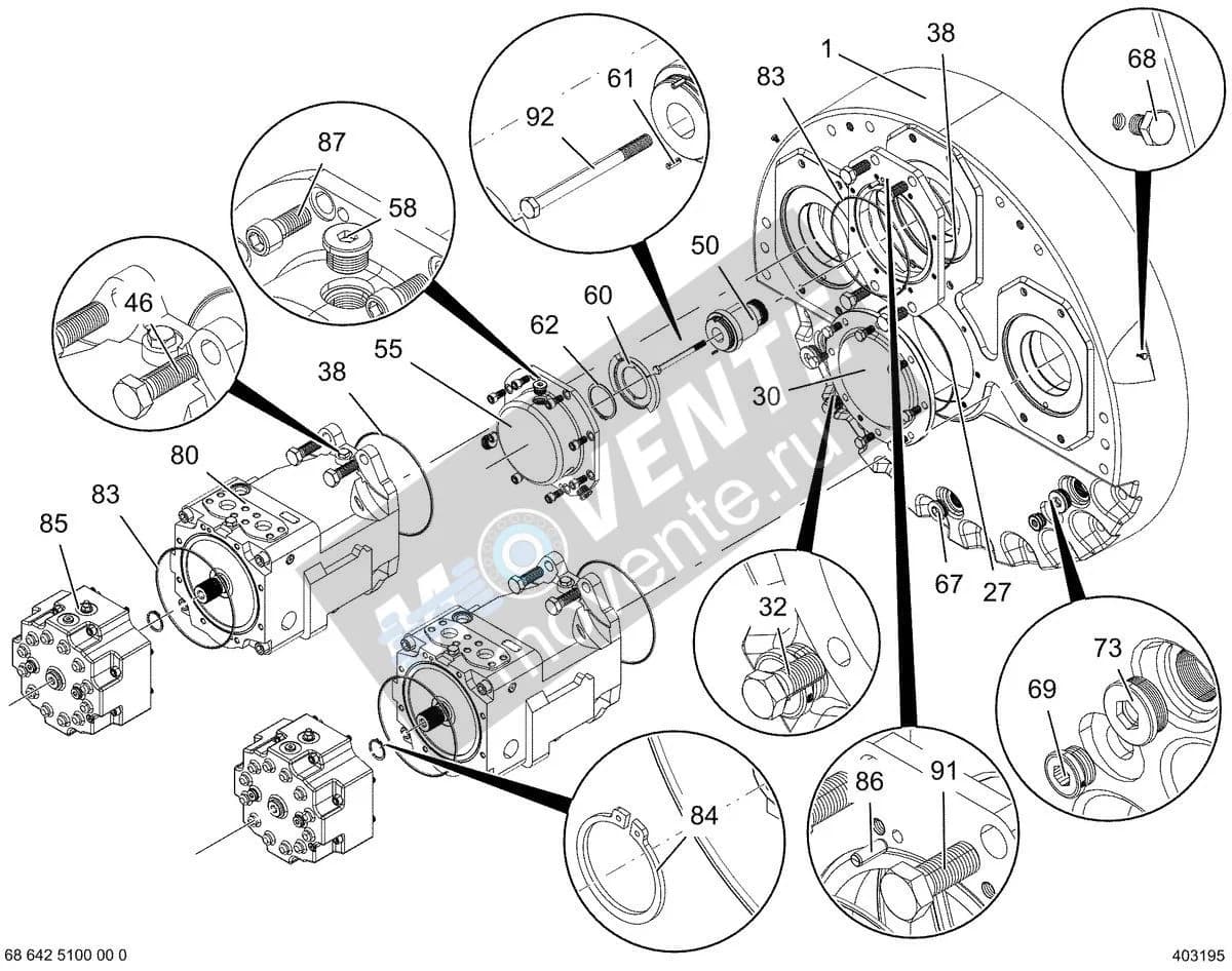 Роликоподшипник с цилиндрическими роликами 746314201 Liebherr