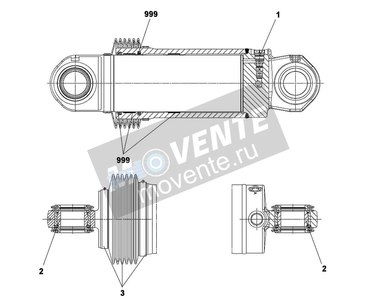 Подшипник шарнира 10877552 Liebherr