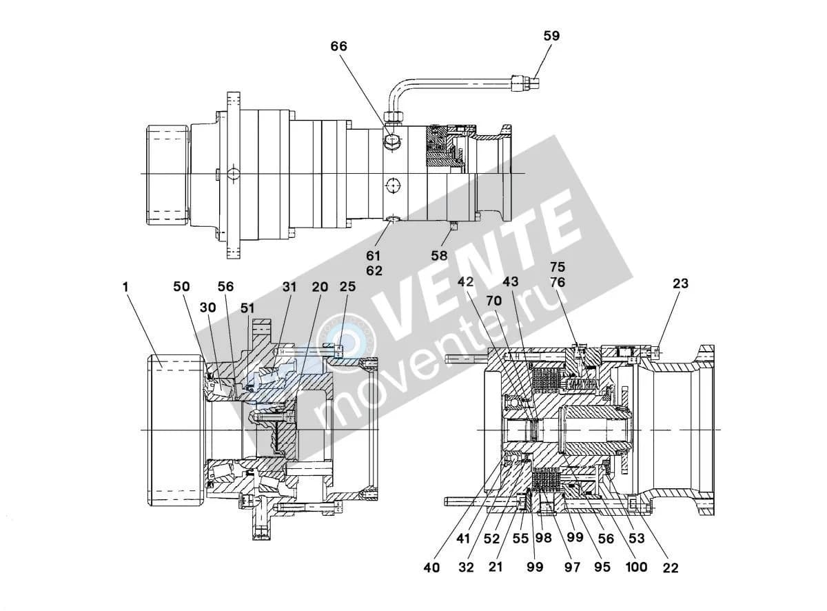 Роликоподшипник конический 571709008 Liebherr