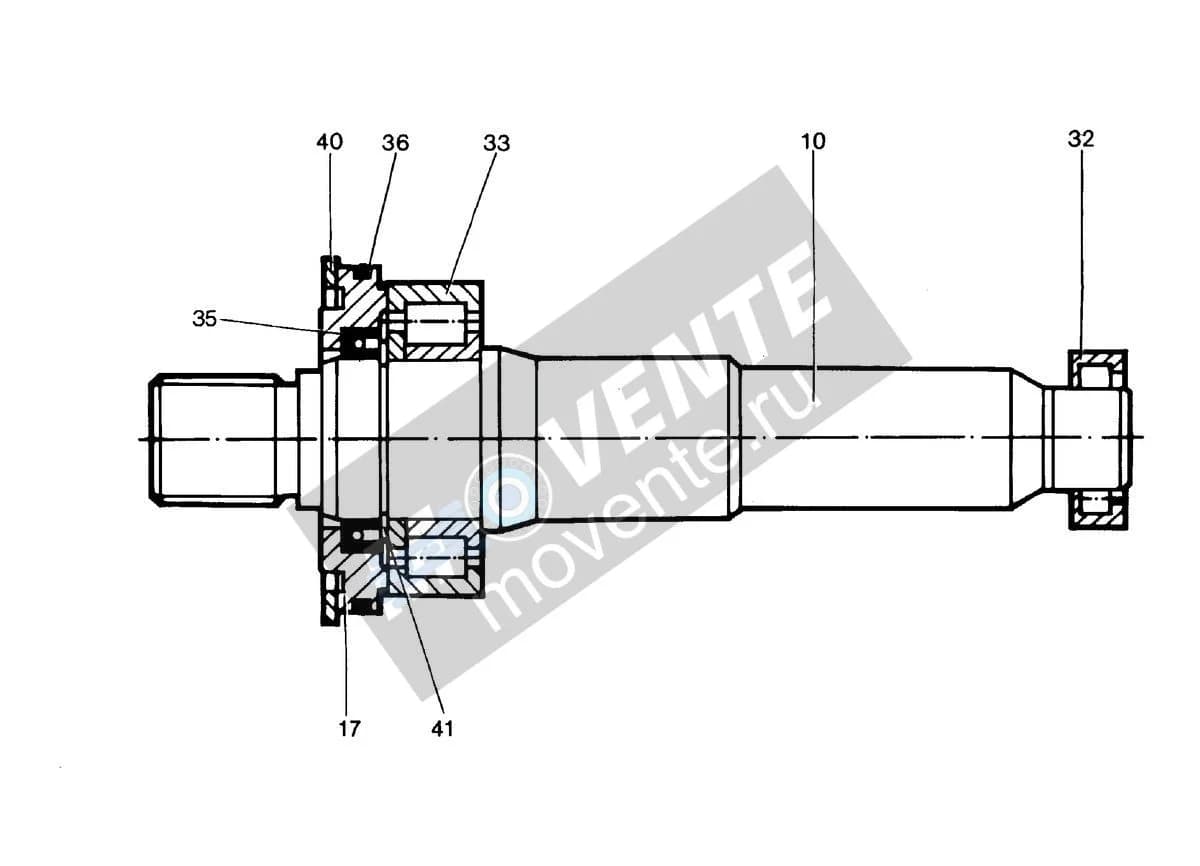 Роликоподшипник с цилиндрическими роликами 4980526 Liebherr