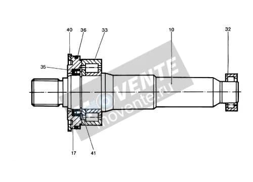 Роликоподшипник с цилиндрическими роликами 4980526 Liebherr