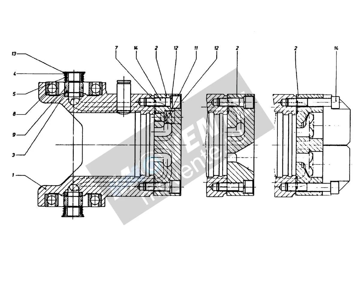 Шарикоподшипник радиальный 514549108 Liebherr