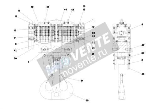 Подшипник с цилиндрическими роликами 746280008 Liebherr