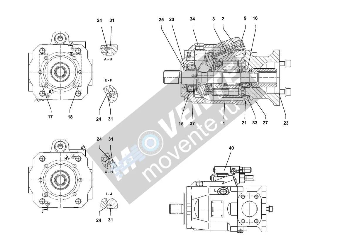 Роликоподшипник конический 10001107 Liebherr
