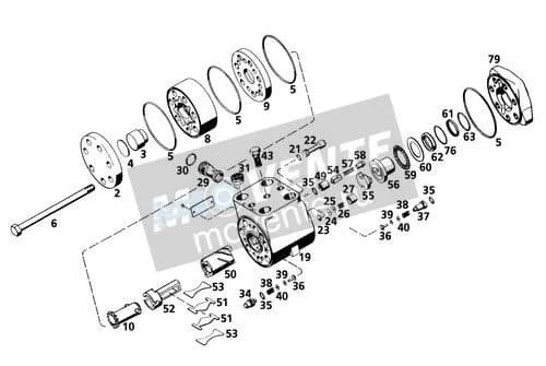 Роликоподшипник упорный игольчатый 570680708 Liebherr