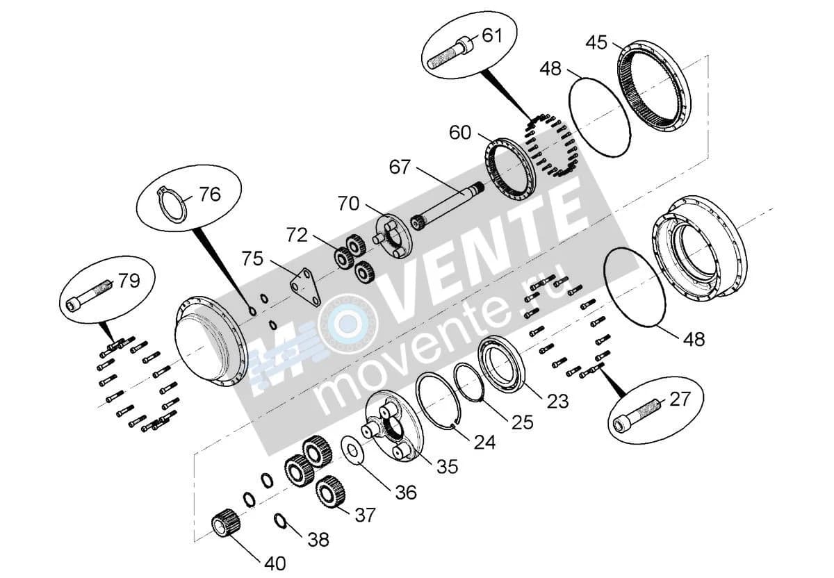 Шарикоподшипник радиальный 745193101 Liebherr