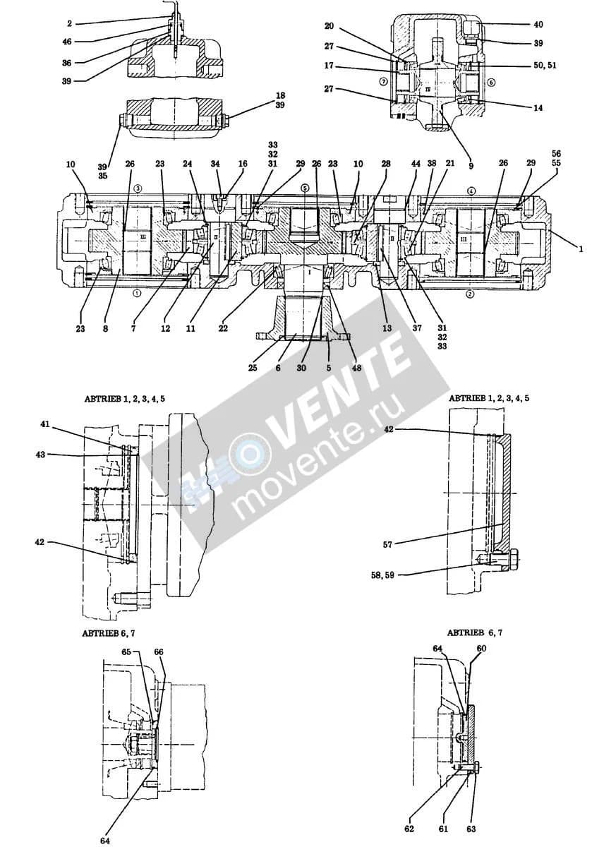 Роликоподшипник конический 746222008 Liebherr