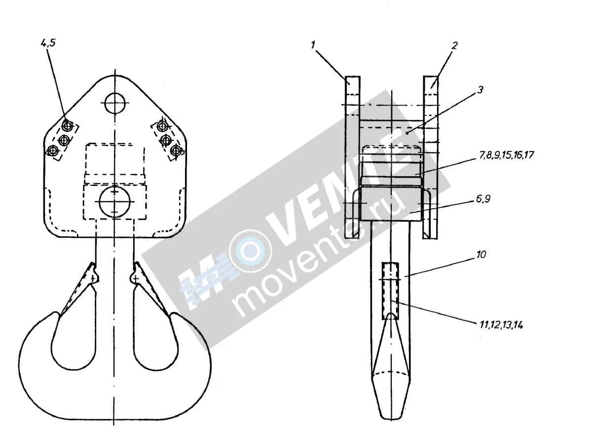 Подшипник с цилиндрическими роликами 746607608 Liebherr