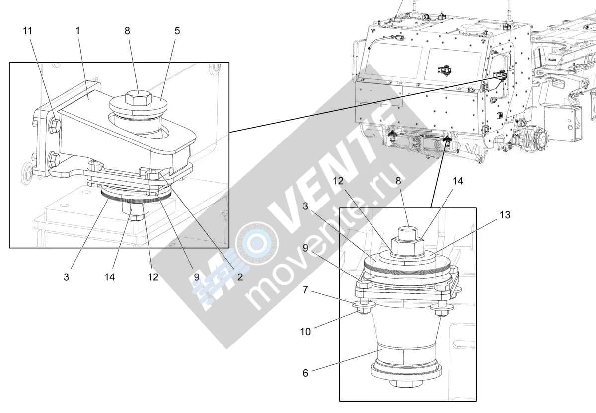 Подшипник конический 10870421 Liebherr