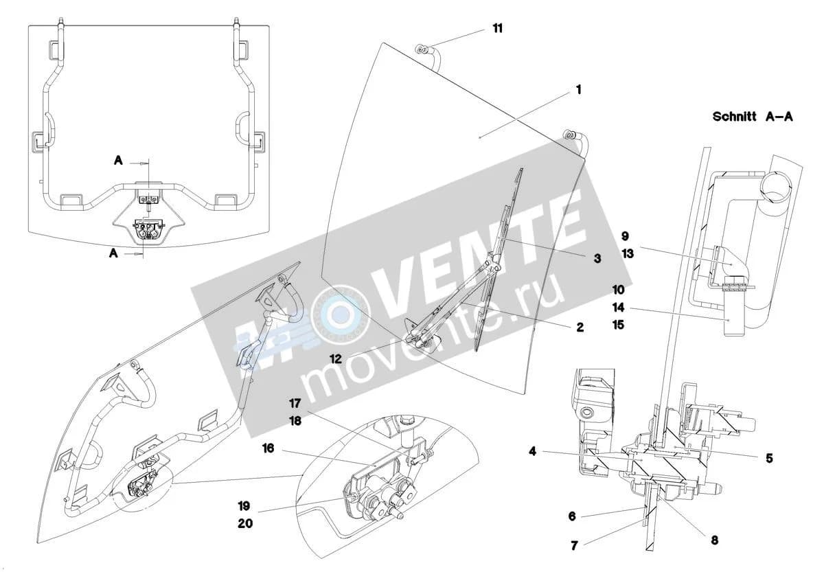 Подшипник стеклоочистителя 97052119 Liebherr