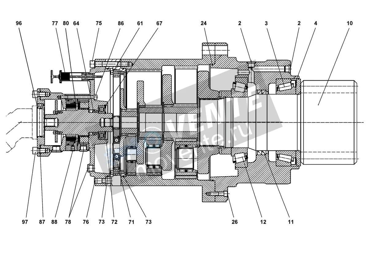 Роликоподшипник конический 746202801 Liebherr