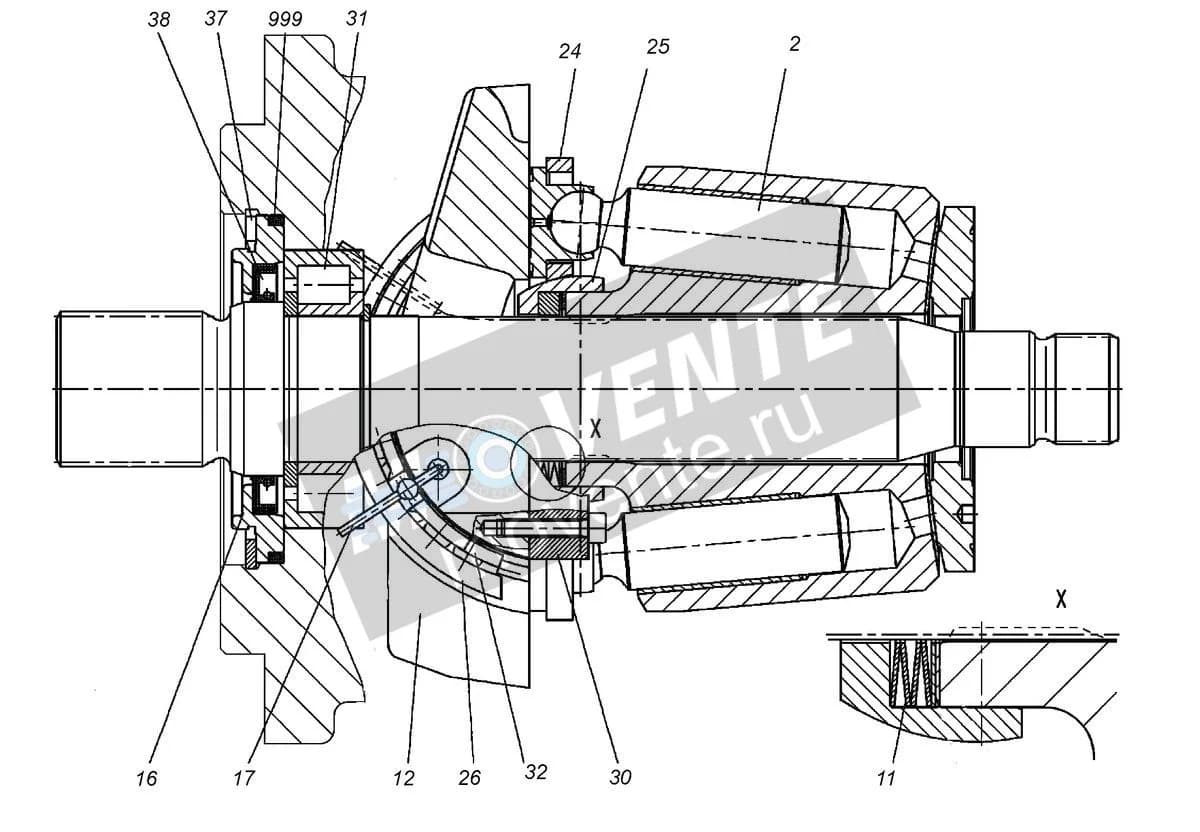 Роликоподшипник с цилиндрическими роликами 10294782 Liebherr
