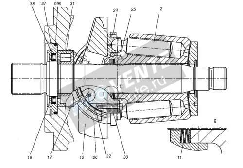 Роликоподшипник с цилиндрическими роликами 10294782 Liebherr