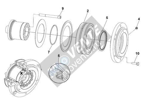 Роликоподшипник самоустанавливающийся 10566587 Liebherr