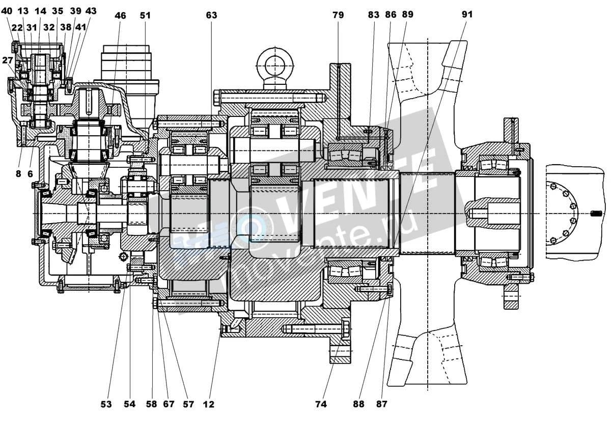 Шарикоподшипник радиальный 745139801 Liebherr