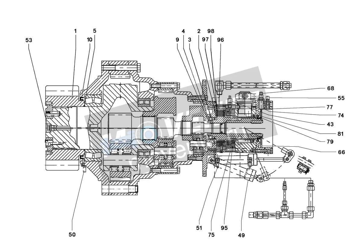 Шарикоподшипник радиальный 571724908 Liebherr