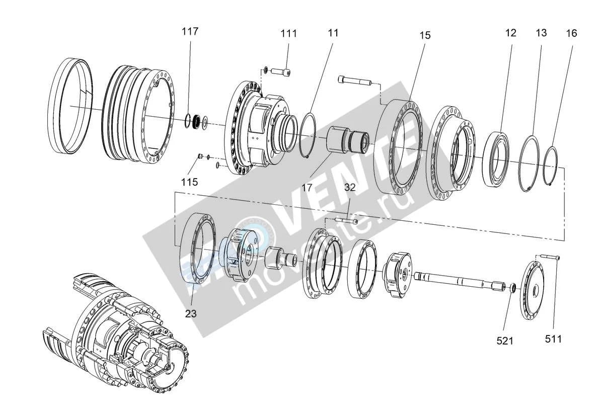 Шарикоподшипник радиальный 11237142 Liebherr