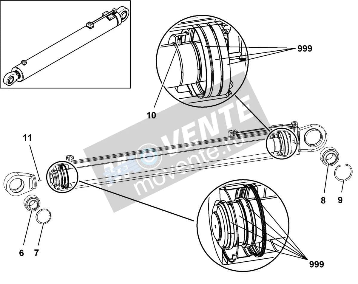 Подшипник шарнира 7624342 Liebherr