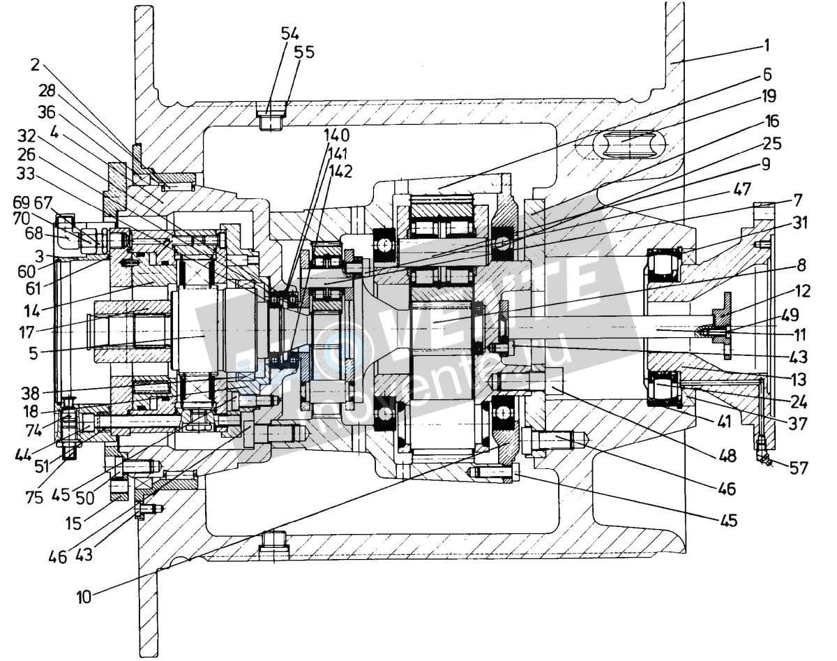 Шарикоподшипник радиальный 570812808 Liebherr