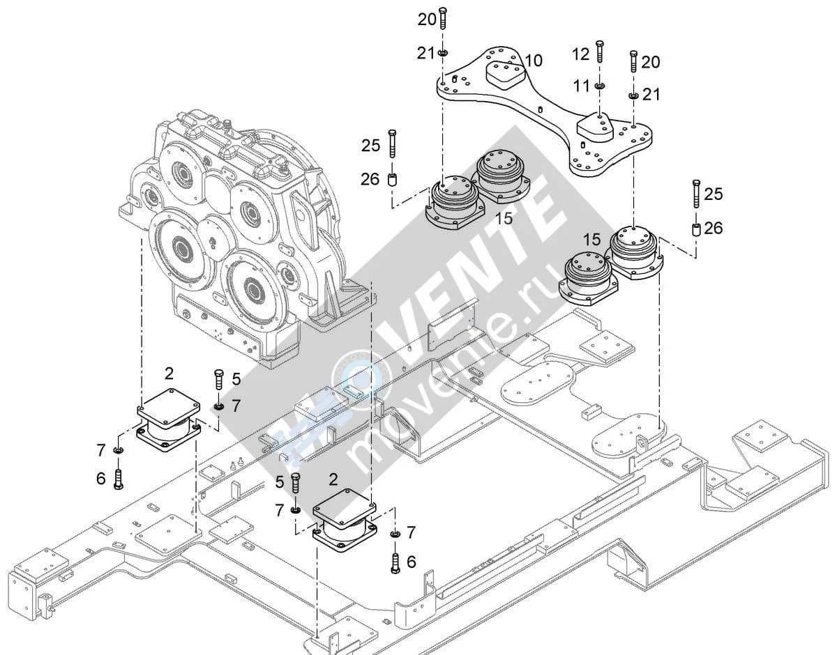 Подшипник конический 11826500 Liebherr